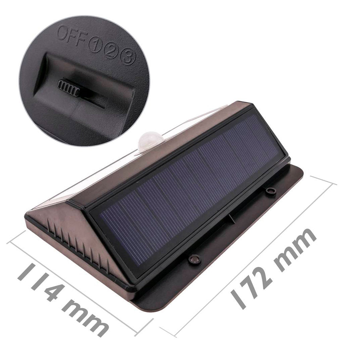 Foco Solar De Pared 4w Con Sensor Megabright®