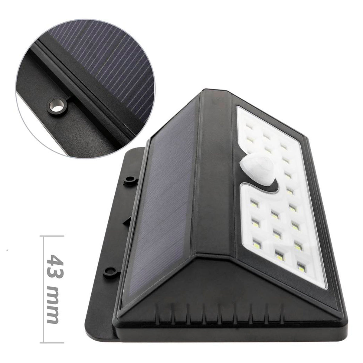 Foco Solar De Pared 4w Con Sensor Megabright®