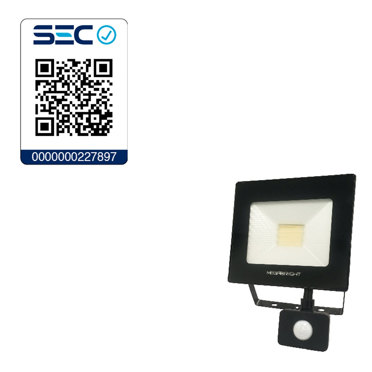 Proyector LED 30W Telco Flat Pro 6000K Con Sensor Megabright®