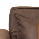 Sofá Cama 2 Cuerpos Modular Felpa Soro Velvet Marrón 137x80x60 cm