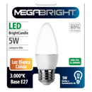 Ampolleta Led C37 Vela 5W3000K E-27