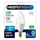 Ampolleta Led C37 Vela 5W/6000K E-14