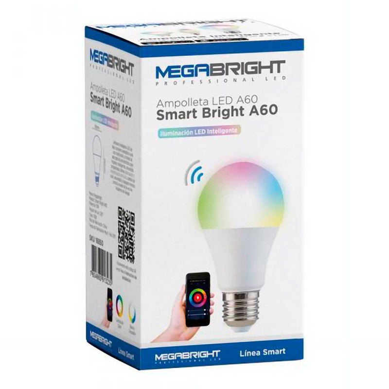Ampolleta LED Smart A60 10W E27 Wifi