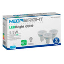 Ampolleta Led Gu10 5.5w 4000k Pack 3