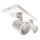 Barra Sobrepuesta Doble GU-10 Blanco Mate P2