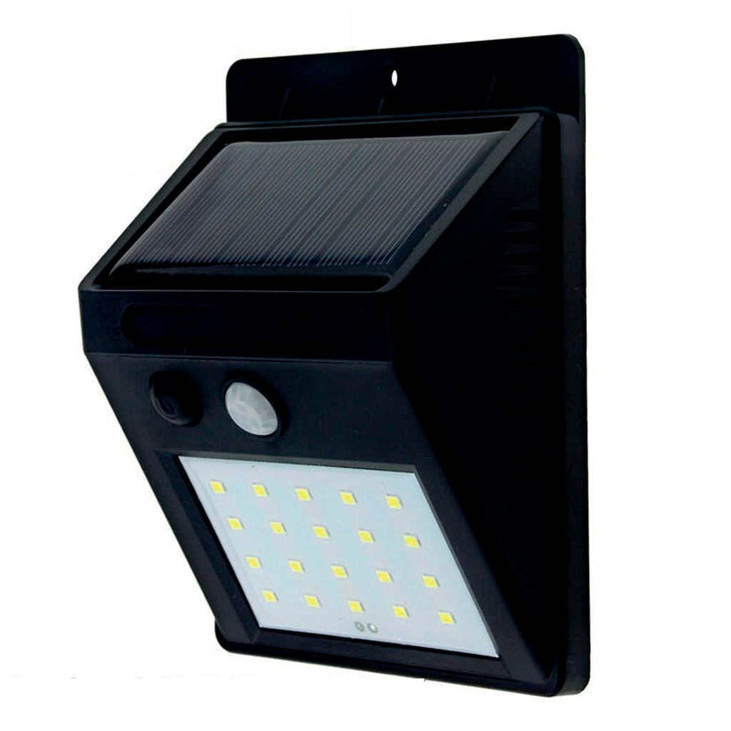 MEGABRIGHT FOCO EXTERNO A MURO SOLAR 3W C/ SENSOR