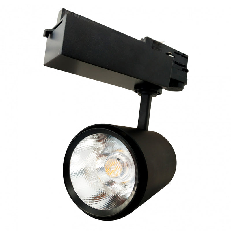 Foco a Riel Trifasico Led 40w/3000K Negro