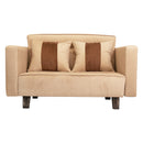 Sofá Cama 2 Cuerpos Modular Felpa Soft Beige 137x80x60 cm