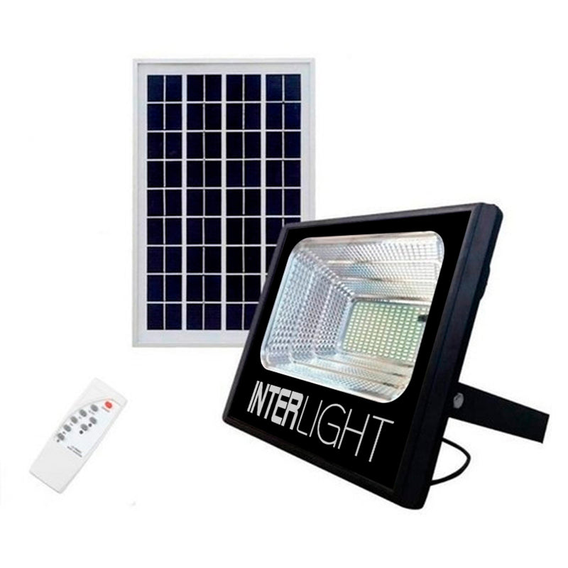 Proyector LED SOLAR 40W + Panel Interlight