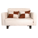 Sofá Cama 2 Cuerpos Modular Felpa Soft Beige 137x80x60 cm