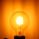 Ampolleta Led G80 Yellow Glass E27 6W Vintage