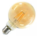 Ampolleta Led G95 Yellow Glass E27 6W Vintage
