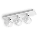 Barra Sobrepuesta Triple GU-10 Blanco Mate P3