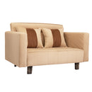 Sofá Cama 2 Cuerpos Modular Felpa Soft Beige 137x80x60 cm