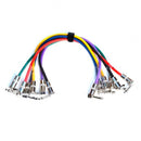 Pack 6 Unidades Cable 40 Cm De Guitarra / Bajo Cm-05