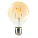 Ampolleta Led G80 Yellow Glass E27 6W Vintage