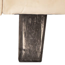 Sofá Cama 2 Cuerpos Modular Felpa Soft Beige 137x80x60 cm