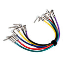Pack 6 Unidades Cable 40 Cm De Guitarra / Bajo Cm-05