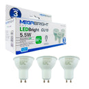 Ampolleta Led Gu10 5.5w 4000k Pack 3