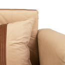 Sofá Cama 2 Cuerpos Modular Felpa Soft Beige 137x80x60 cm