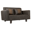 Sofá Cama 2 Cuerpos Modular Poliuretano Gris 137x80x60 Cm