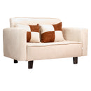 Sofá Cama 2 Cuerpos Modular Felpa Soft Beige 137x80x60 cm