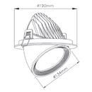 Foco Embutido Codo 20W 3500K 24°