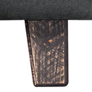 Sofá 2 Cuerpos Lino Gris 137x80x60 Cm