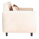 Sofá Cama 2 Cuerpos Modular Felpa Soft Beige 137x80x60 cm