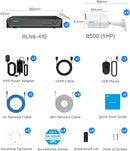 Kit De Cámaras Seguridad NVR Profesional Reolink 8CH 5MP PoE 2TB HDD para grabación 24/7, RLK8-410B4-5MP
