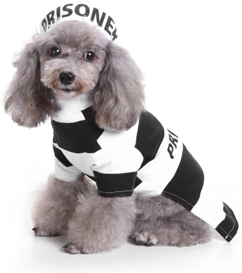 Disfraz Prisionero Ropa Mascota Perro Gato