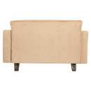 Sofá Cama 2 Cuerpos Modular Felpa Soft Beige 137x80x60 cm