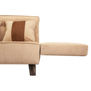 Sofá Cama 2 Cuerpos Modular Felpa Soft Beige 137x80x60 cm