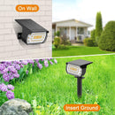 Focos Solares para Exterior 8 unidades 57 LED 2 Impermeables Luz Calida