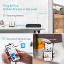 Kit De Cámaras Seguridad NVR Profesional Reolink 8CH 8MP 4K PoE 2TB HDD para grabación 24/7, RLK8-800B6-8MP H.265