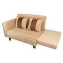 Sofá Cama 2 Cuerpos Modular Felpa Soft Beige 137x80x60 cm