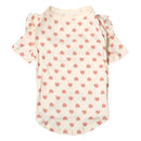 Polera Para Perro Corazones Blanco