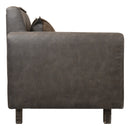 Sofá Cama 2 Cuerpos Modular Poliuretano Gris 137x80x60 Cm