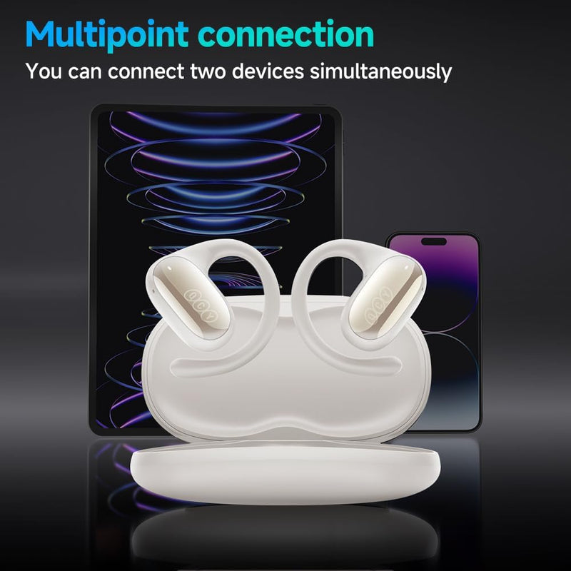 Audifonos Inalámbricos Qcy Crossky Gtr2 Blanco Nube