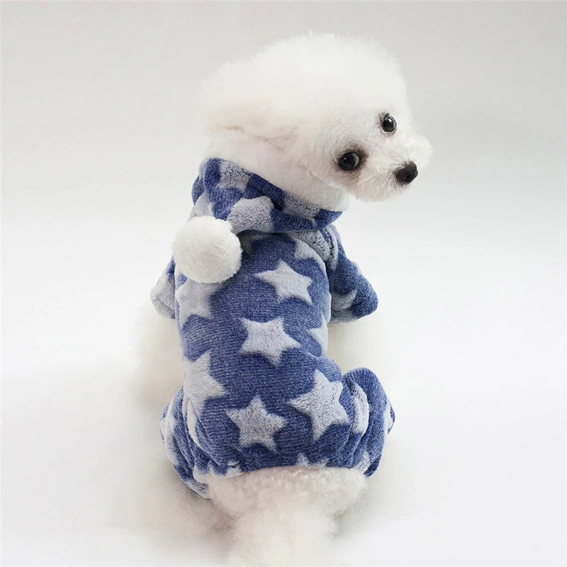 Ropa Abrigo Polar Para Mascota Perro Gato Azul