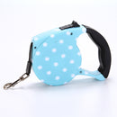 Correa Retráctil Mascota 4,5 metros celeste