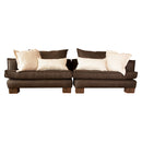 Sofá Modular Seccional Gris Oscuro C2 270x95x68 cm