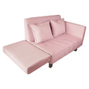 Sofá Cama 2 Cuerpos Modular Rosa 137x80x60 cm