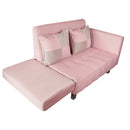 Sofá Cama 2 Cuerpos Modular Rosa 137x80x60 cm