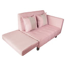Sofá Cama 2 Cuerpos Modular Rosa 137x80x60 cm