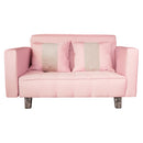 Sofá Cama 2 Cuerpos Modular Rosa 137x80x60 cm