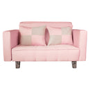 Sofá Cama 2 Cuerpos Modular Rosa 137x80x60 cm