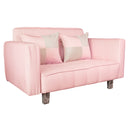 Sofá Cama 2 Cuerpos Modular Rosa 137x80x60 cm
