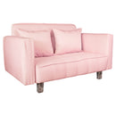 Sofá Cama 2 Cuerpos Modular Rosa 137x80x60 cm