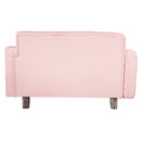 Sofá Cama 2 Cuerpos Modular Rosa 137x80x60 cm